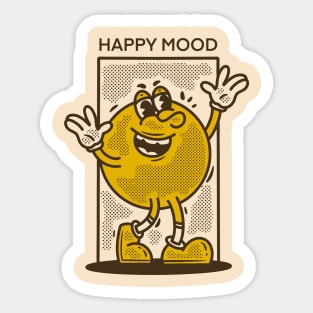 Happy mood vibes Sticker